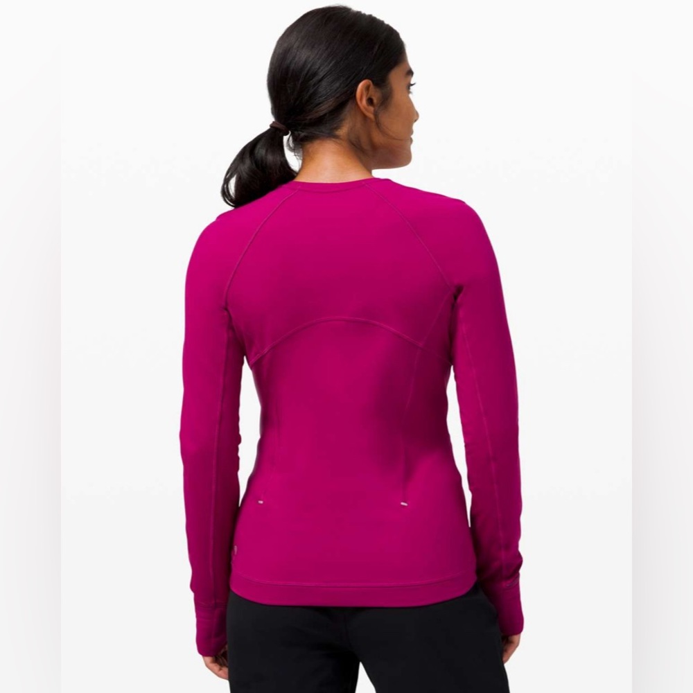 Lululemon Runderful Long Sleeve Deep Fuschia 2 - Picture 3 of 11